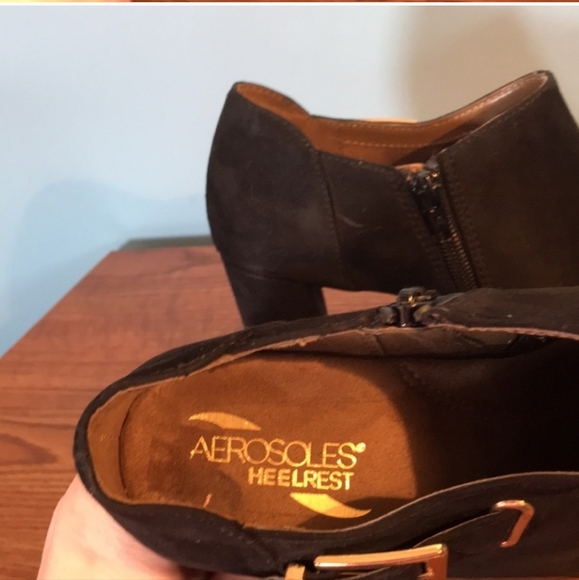 Aersoles Black booties with buckle - Picture 10 of 12